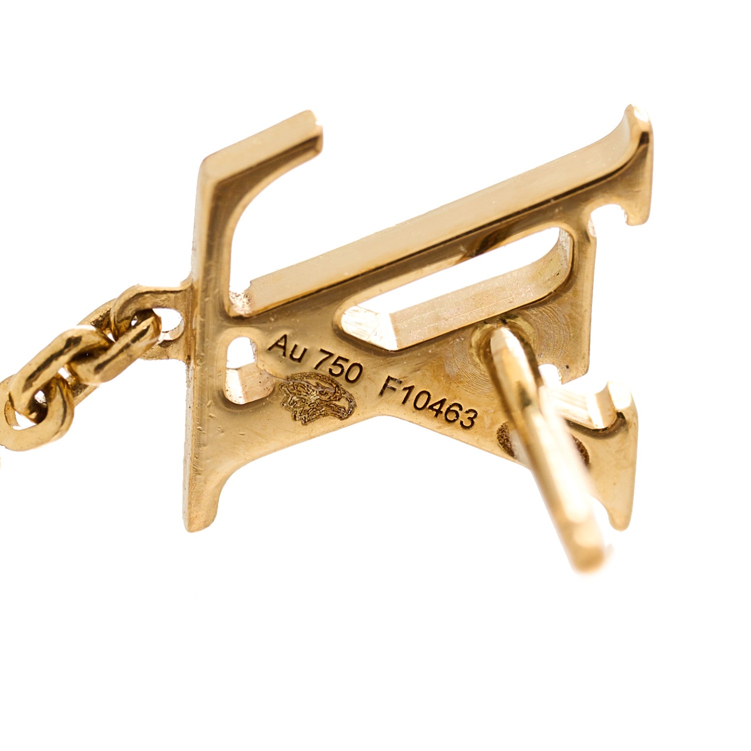 Louis Vuitton 18K Yellow Gold Diamond Idylle Blossom LV Stud Single Earring 3 of 3