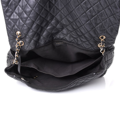 Chanel Calfskin Quilted XXL Travel Flap Bag Black 5 of 12