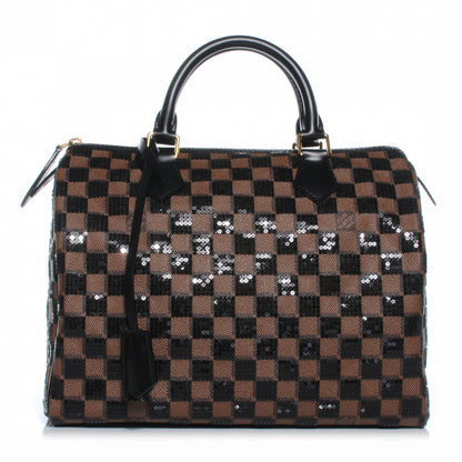 Louis Vuitton Damier Paillettes Speedy 30 Black 1 of 8