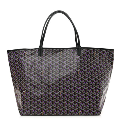 Goyard Goyardine Saint Louis Claire Voie GM Black Purple 3 of 11