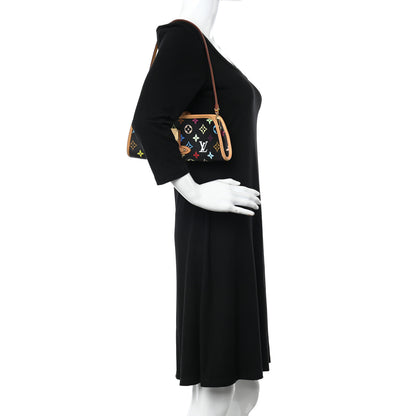 Louis Vuitton Monogram Multicolor Shirley Black 2 of 12