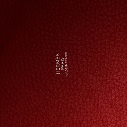 Hermes Taurillon Clemence Picotin Lock 18 PM Rouge Garance 6 of 10