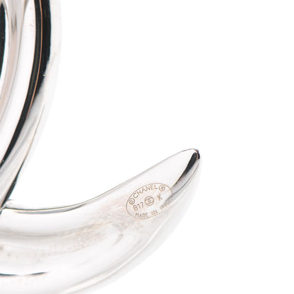 Chanel Baguette Crystal CC Brooch Silver 4 of 5