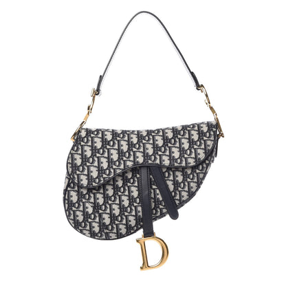 Christian Dior Oblique Saddle Bag Blue 1 of 7