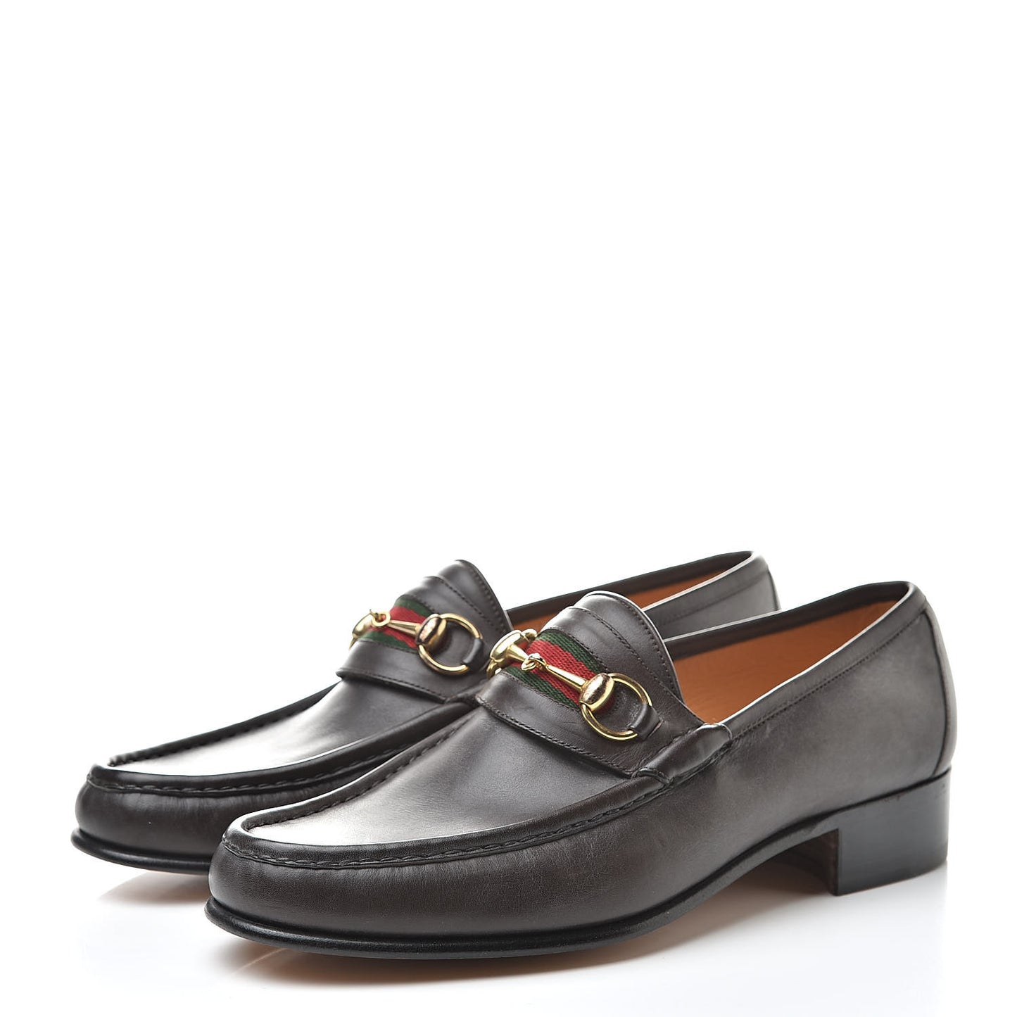 Calfskin Cirano Lux Web Mens 1953 Horsebit Loafers 42.5 Brown