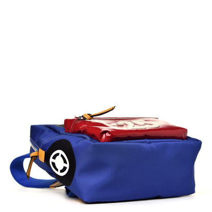 Gucci Nylon Childrens Car Patch Backpack Blue 3 of 4