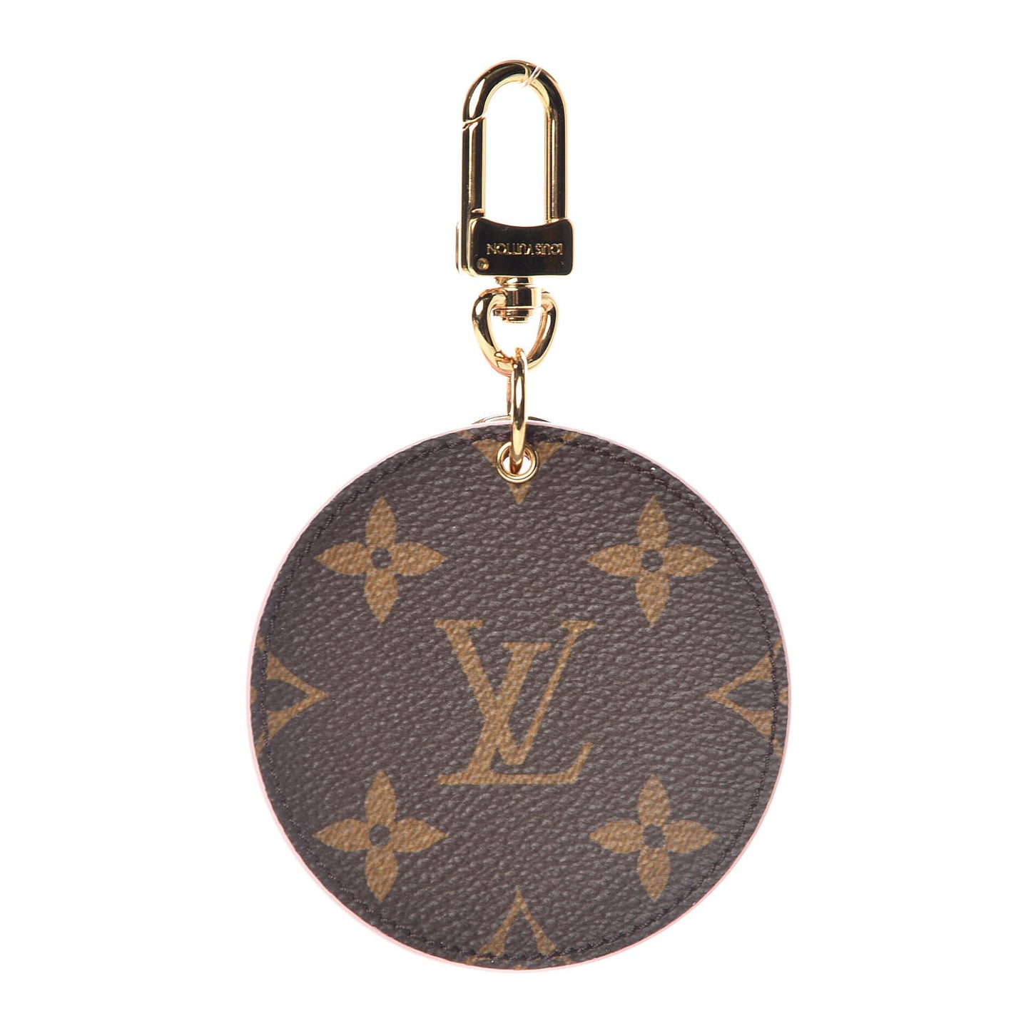Monogram LV Mirror Key Holder Rose Ballerine