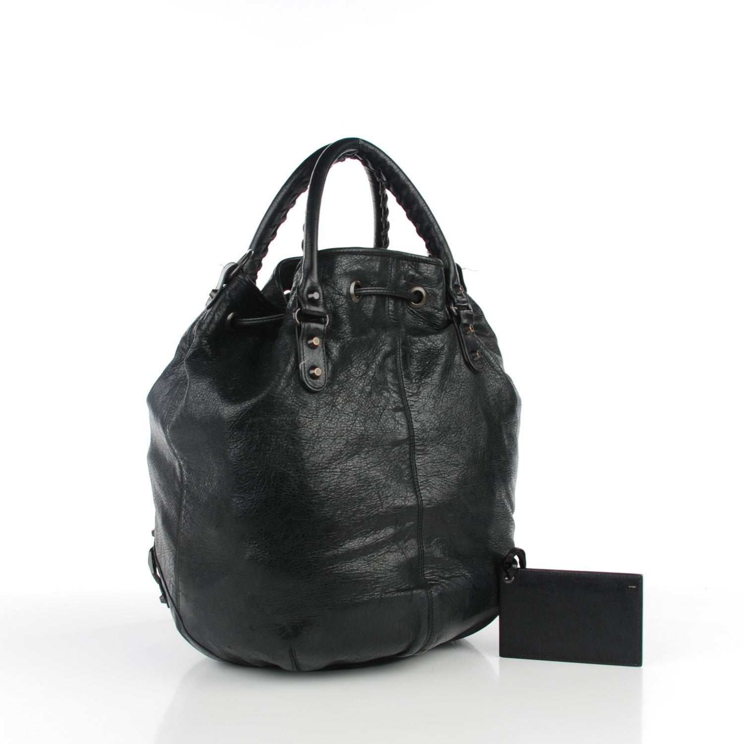 Balenciaga Agneau Classic Hardware Pompon Black 3 of 9