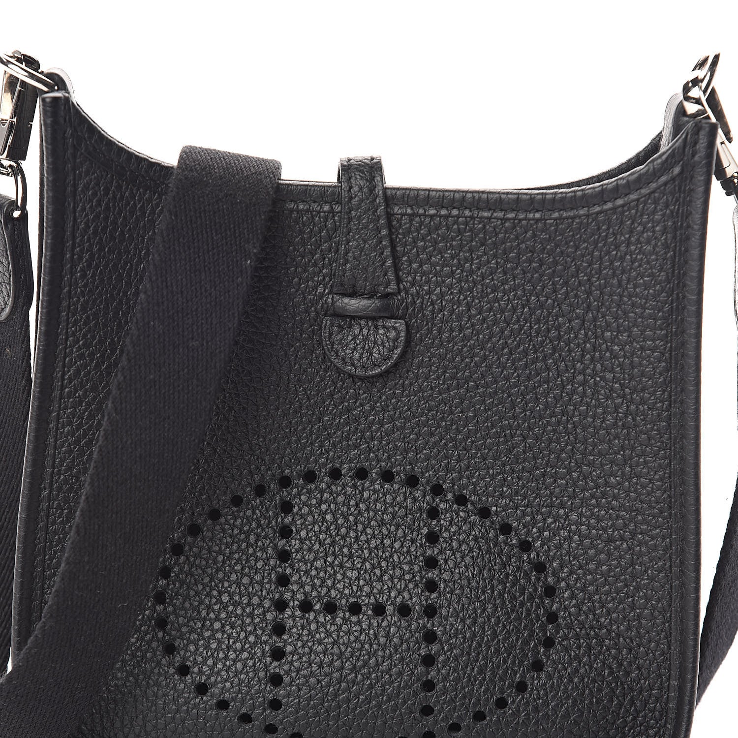 Hermes Taurillon Clemence Evelyne TPM Black 8 of 10