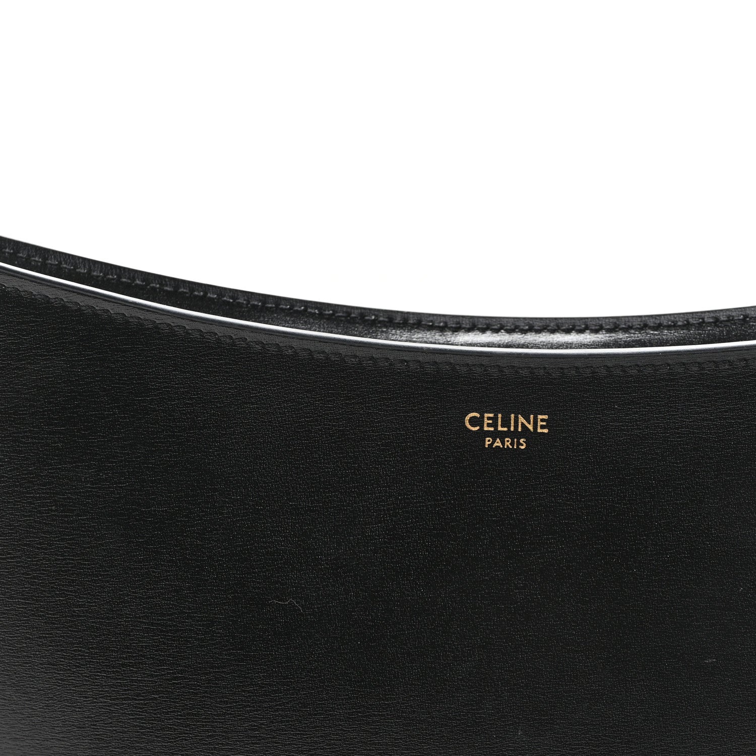 Celine Shiny Calfskin Medium Croque Bag Black 7 of 9