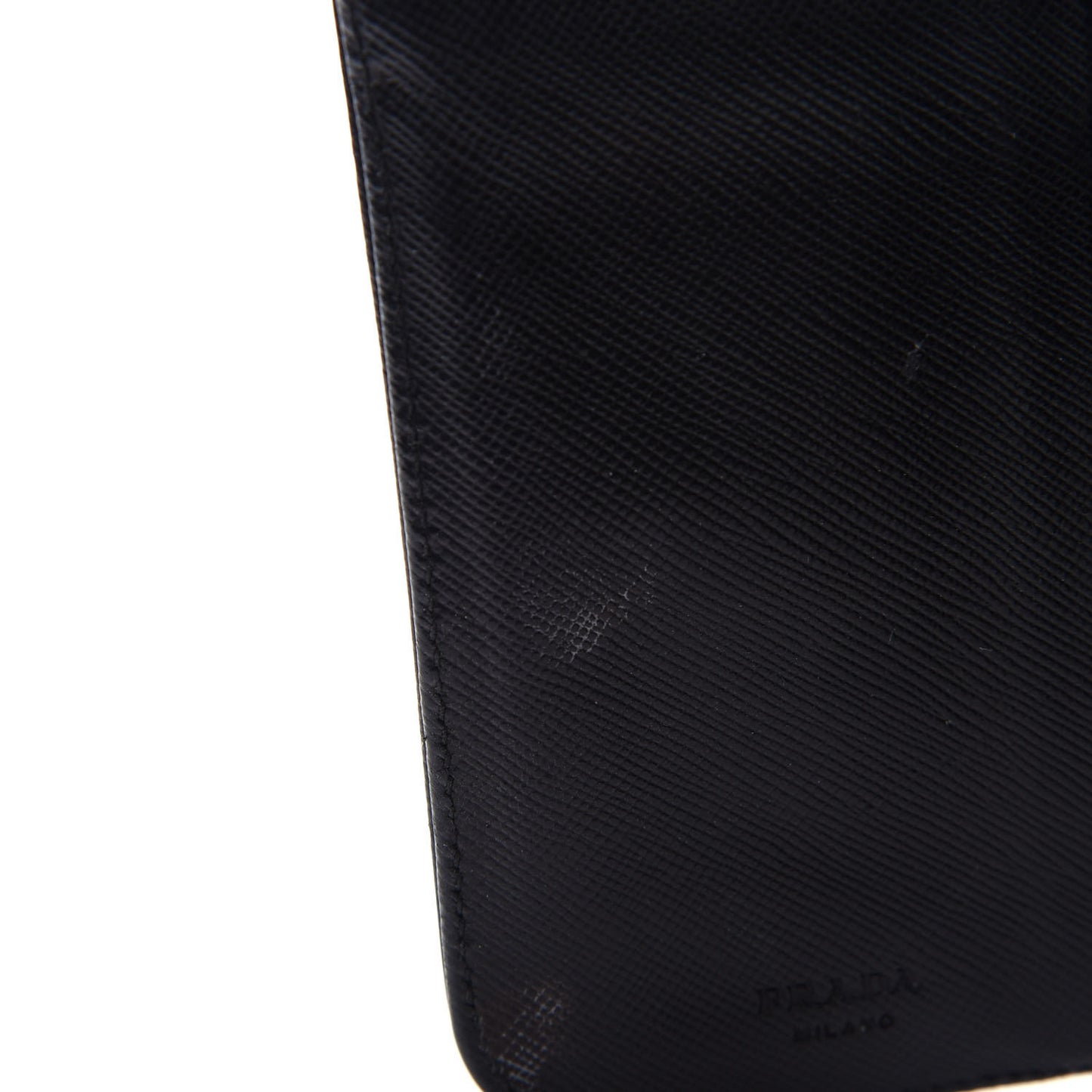 Saffiano Metal Compact Wallet Black