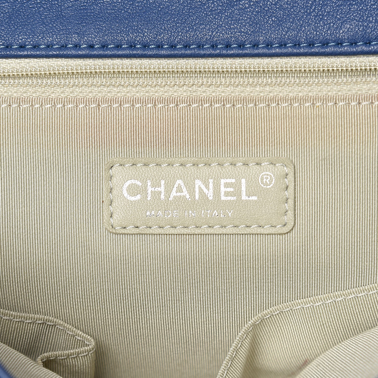 Chanel Washed Lambskin Quilted Chain Around Maxi Flap Light Blue 6 of 14