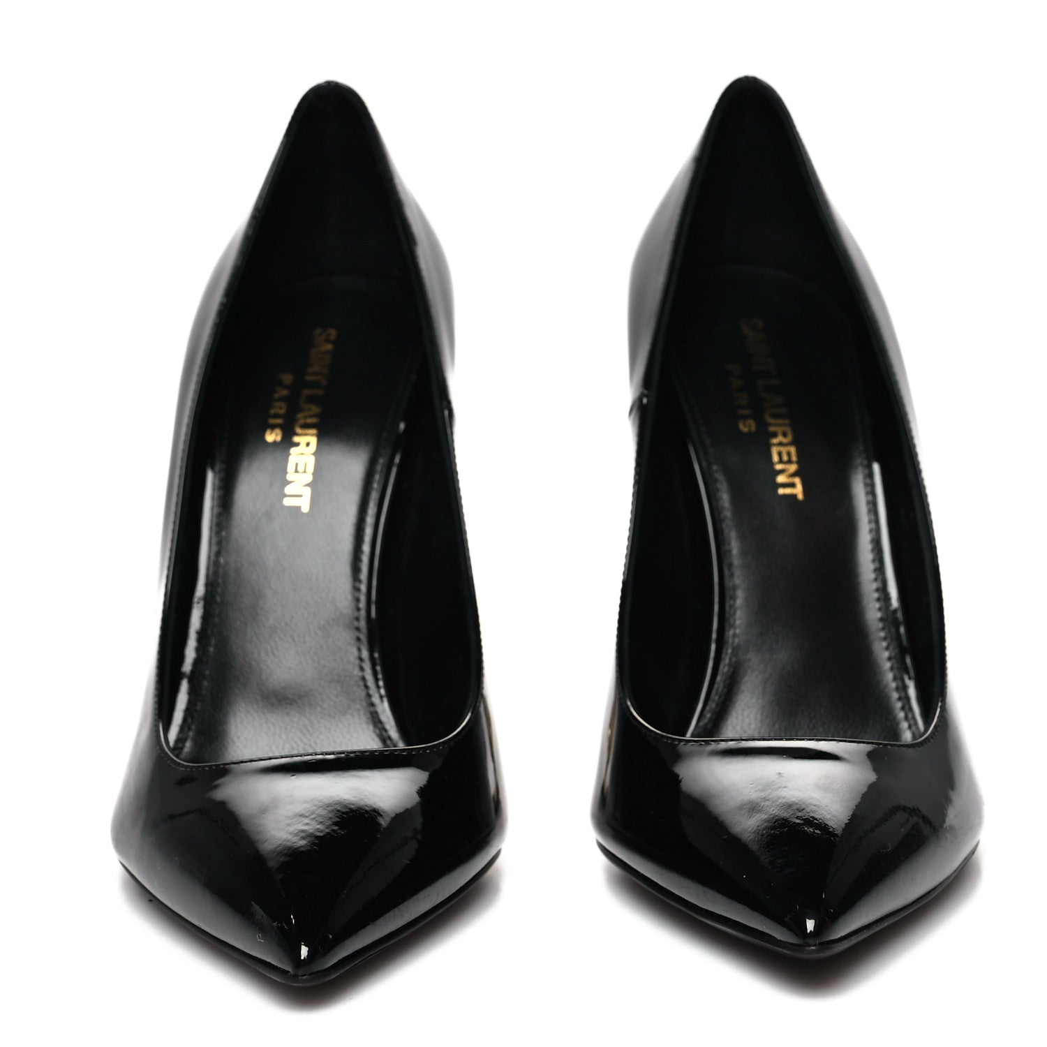 Saint Laurent Patent Opyum 110 Pumps 36.5 Black Gold 2 of 8