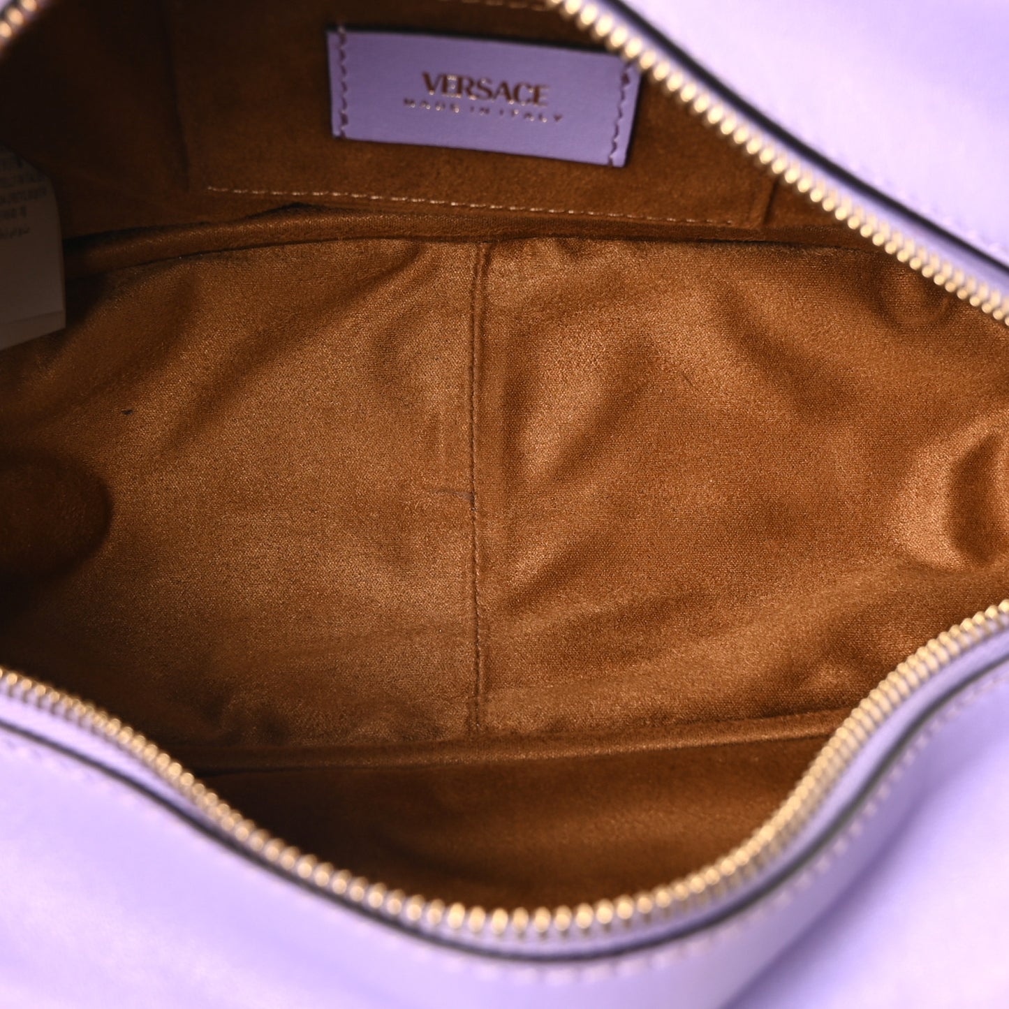 Lambskin Tag Bowling Bag Lilac