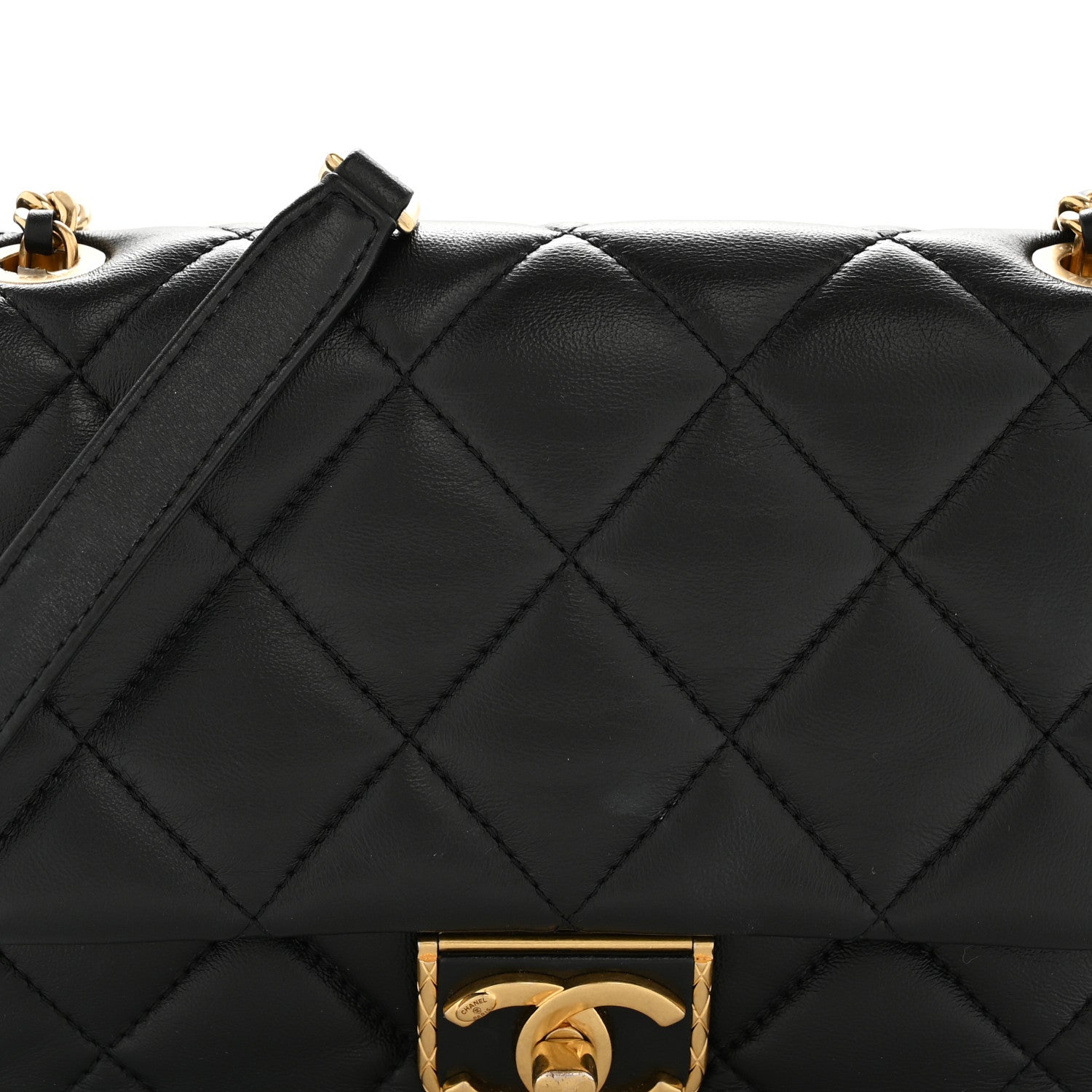 Chanel Lambskin Quilted Mini Flap Black 8 of 13