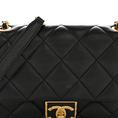 Chanel Lambskin Quilted Mini Flap Black 8 of 13