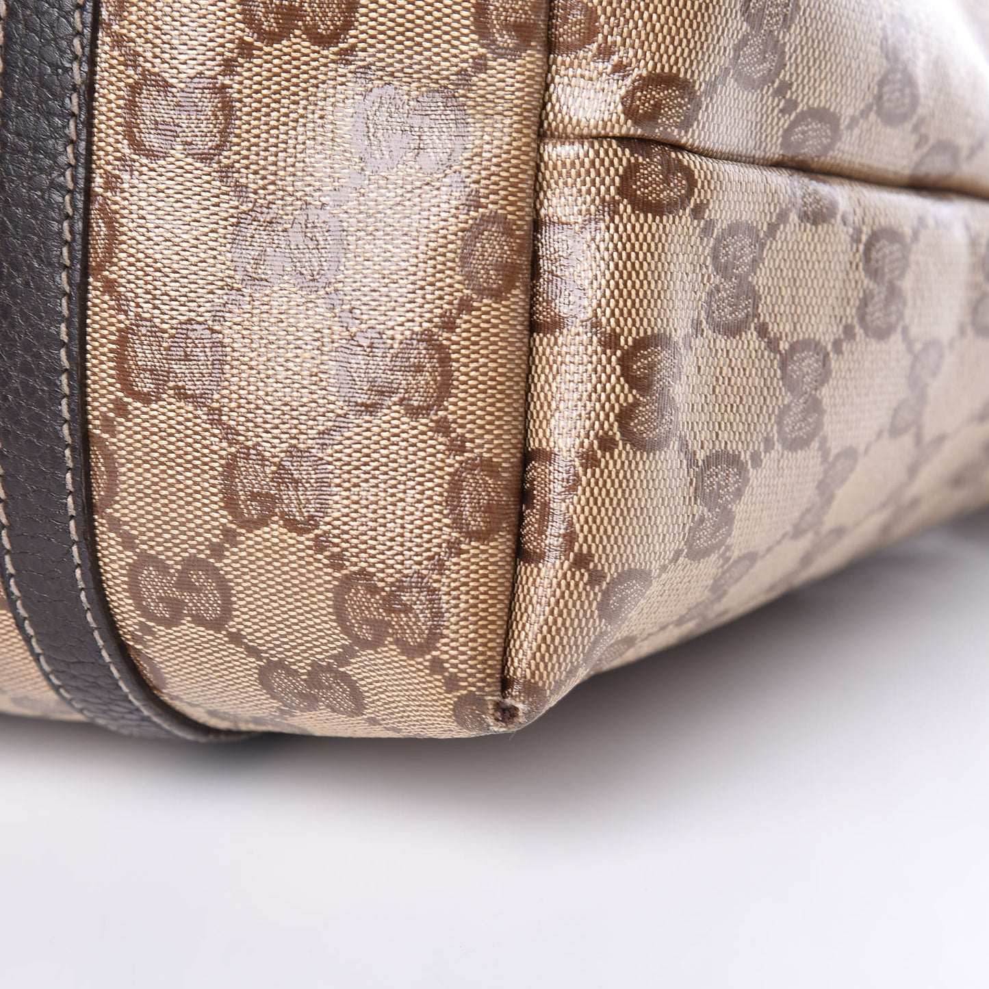 Crystal Monogram Medium Joy Tote Beige Ebony Testa di Moro