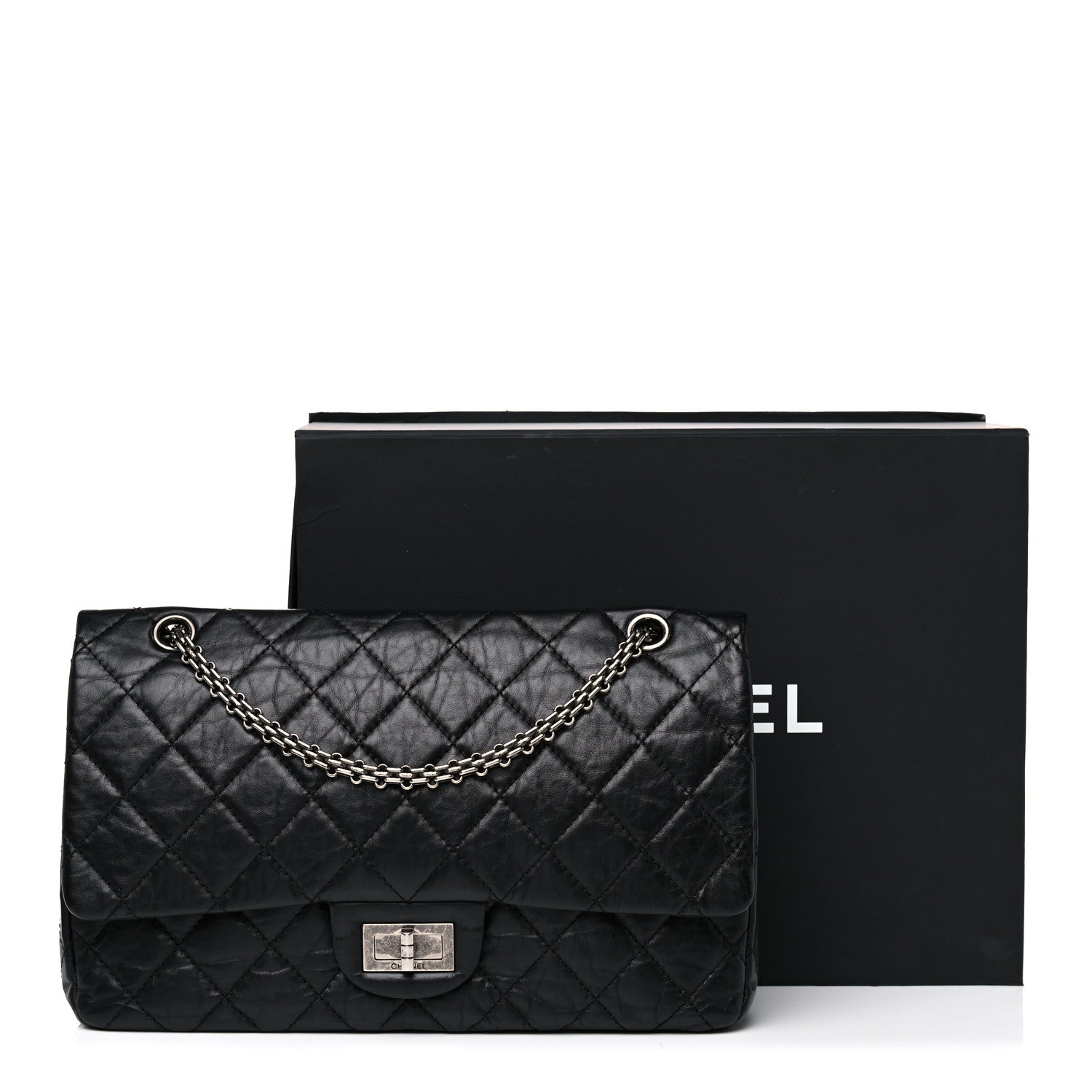 Chanel Aged Calfskin Quilted 2.55 Reissue 227 Flap Black 16 of 16