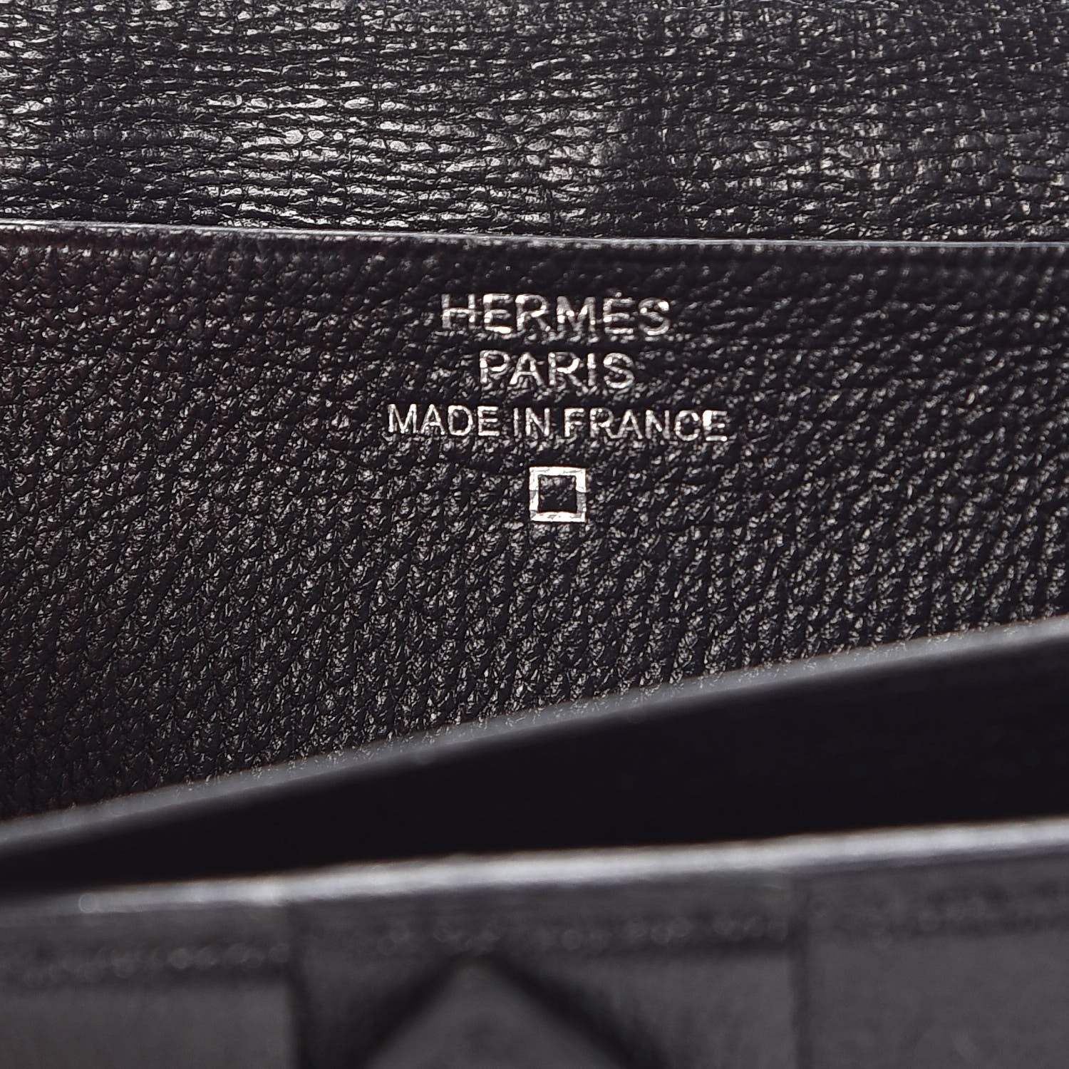 Hermes Matte Alligator Bearn Wallet Black 1 of 1