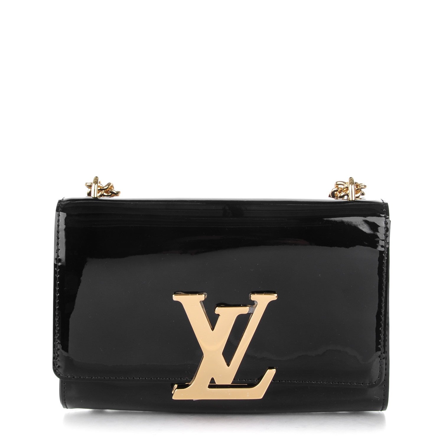 Louis Vuitton Patent Chain Louise MM Black 1 of 6