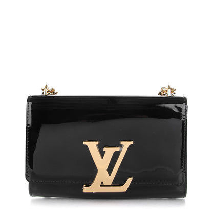 Louis Vuitton Patent Chain Louise MM Black 1 of 6