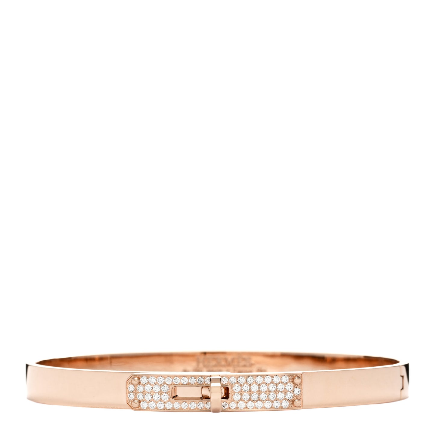 18K Rose Gold Diamond PM Kelly Pave Bracelet SH