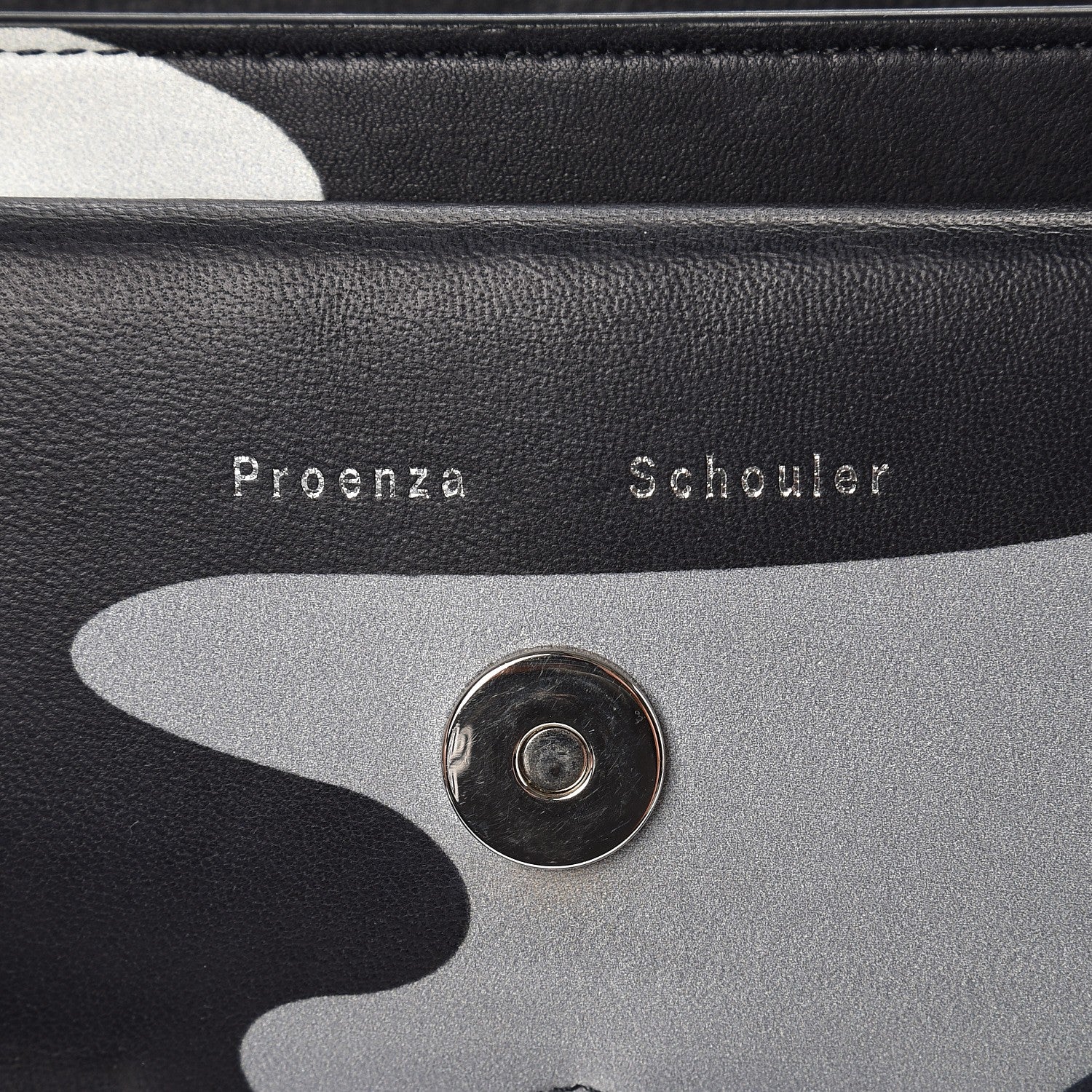 Proenza Schouler Calfskin Camouflage Print PS11 Classic Shoulder Bag Black 7 of 12
