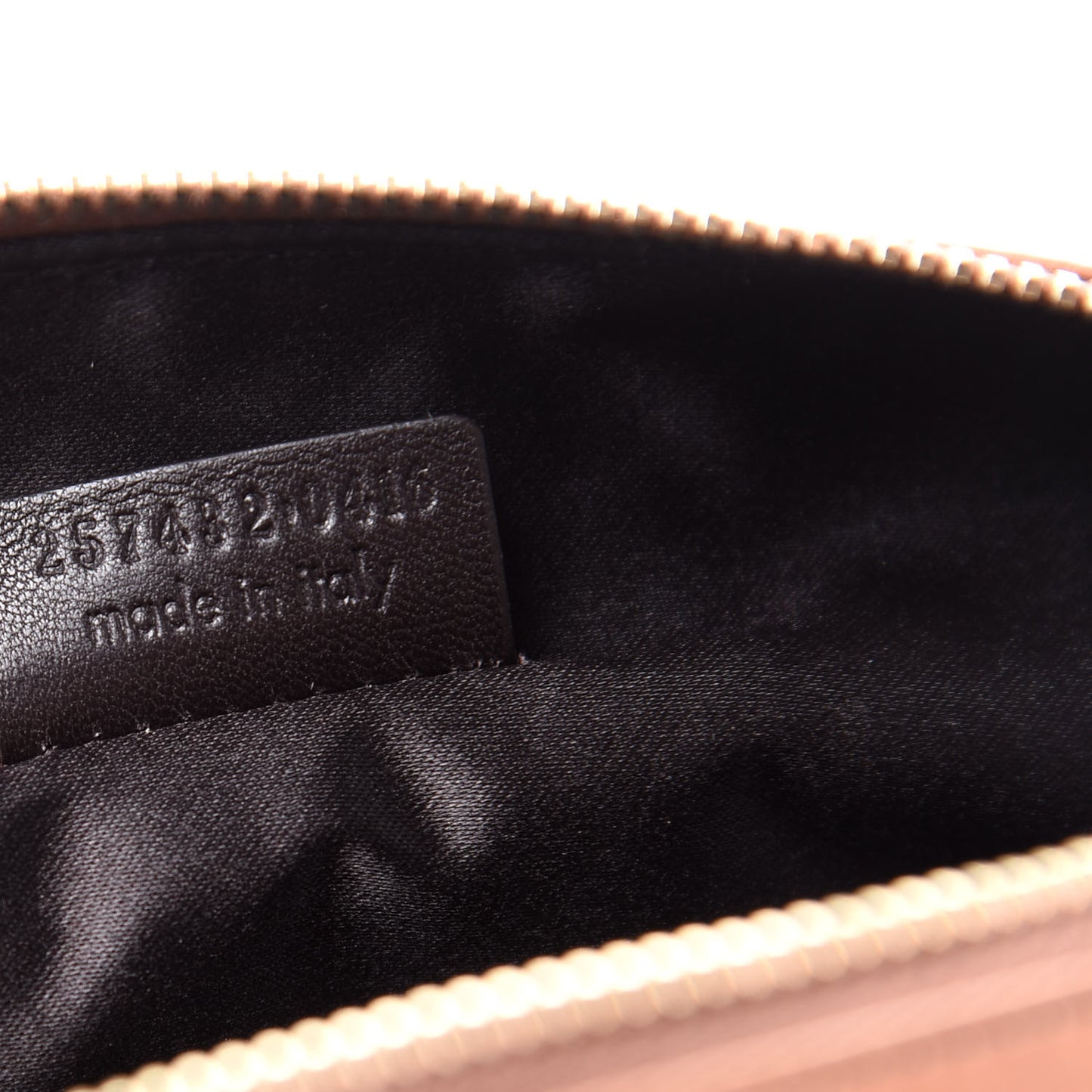 Calfskin Muse Cosmetic Case Brown