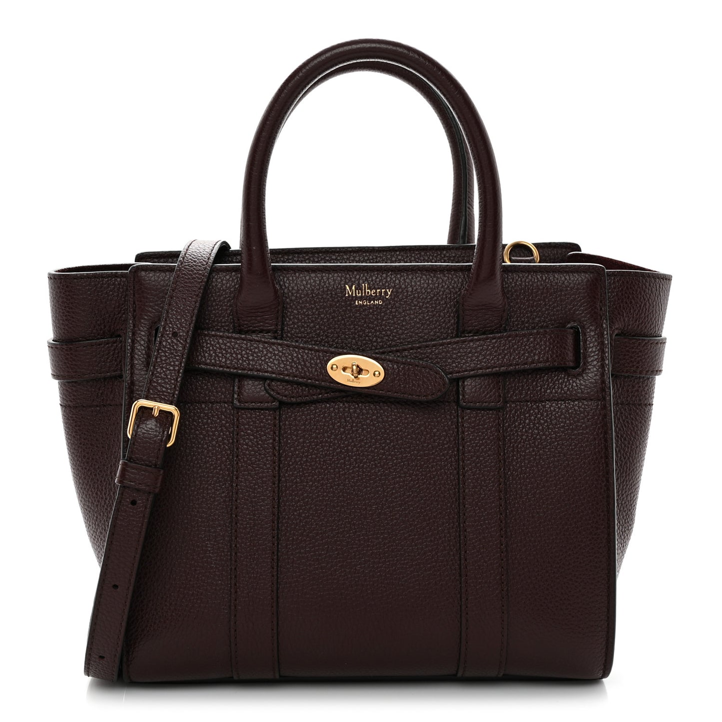 Small Classic Grain Mini Zipped Bayswater Oxblood