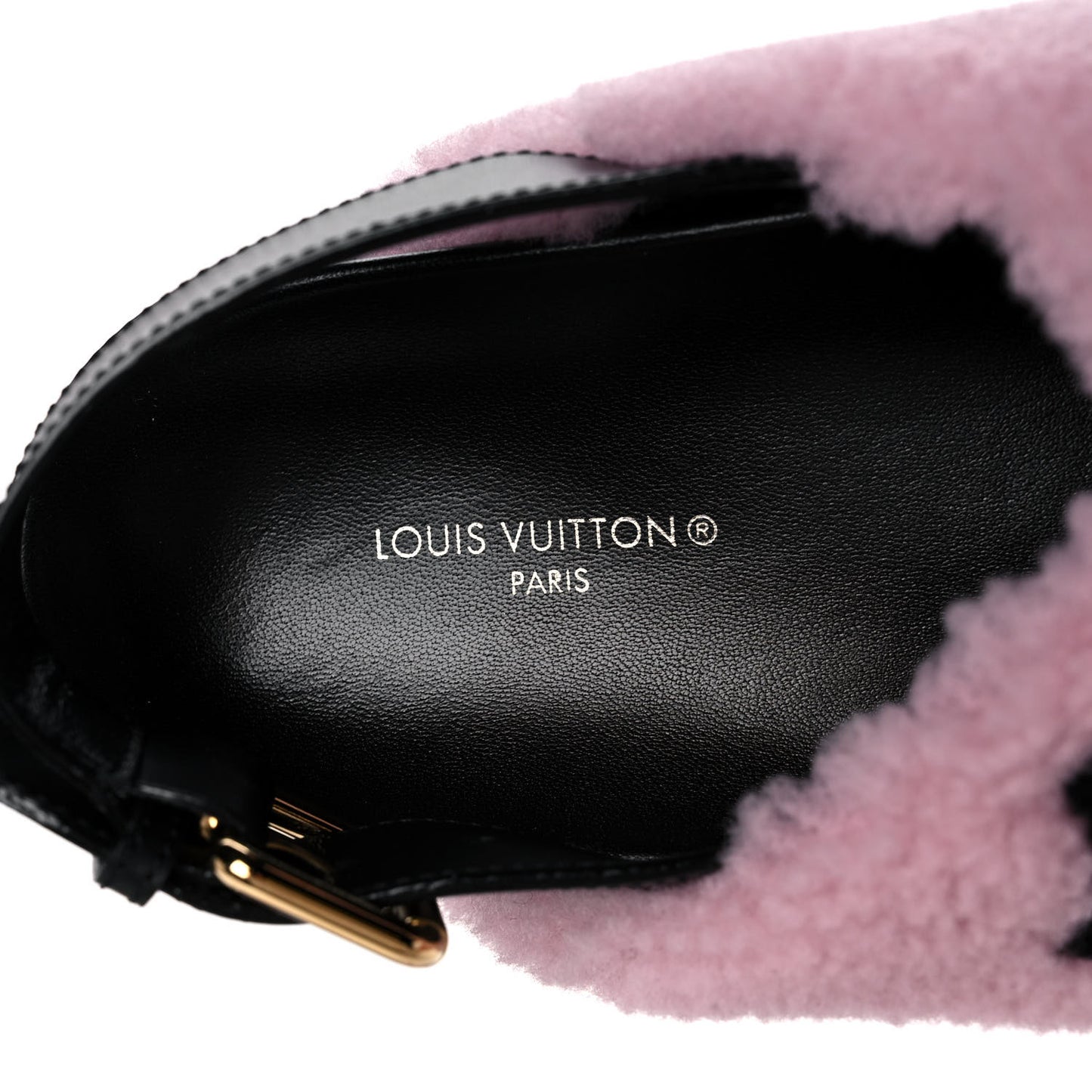 Shearling Paseo Sandals 38 Pink