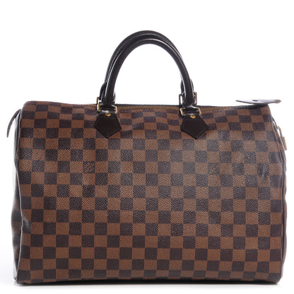 Louis Vuitton Damier Ebene Speedy 35 1 of 8