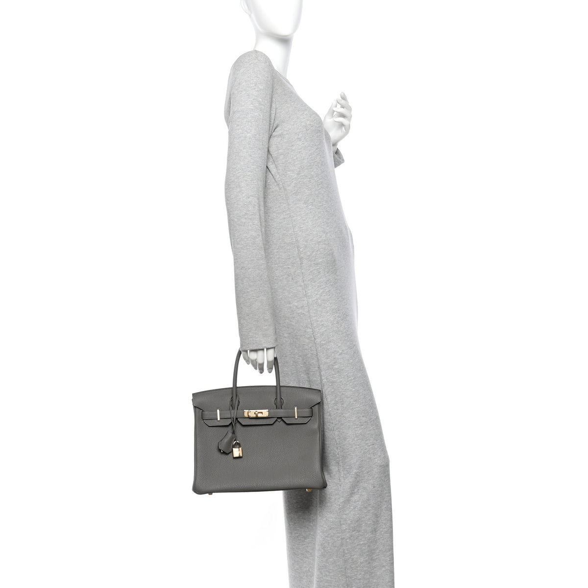 Hermes Togo Birkin 30 Gris Meyer 2 of 11