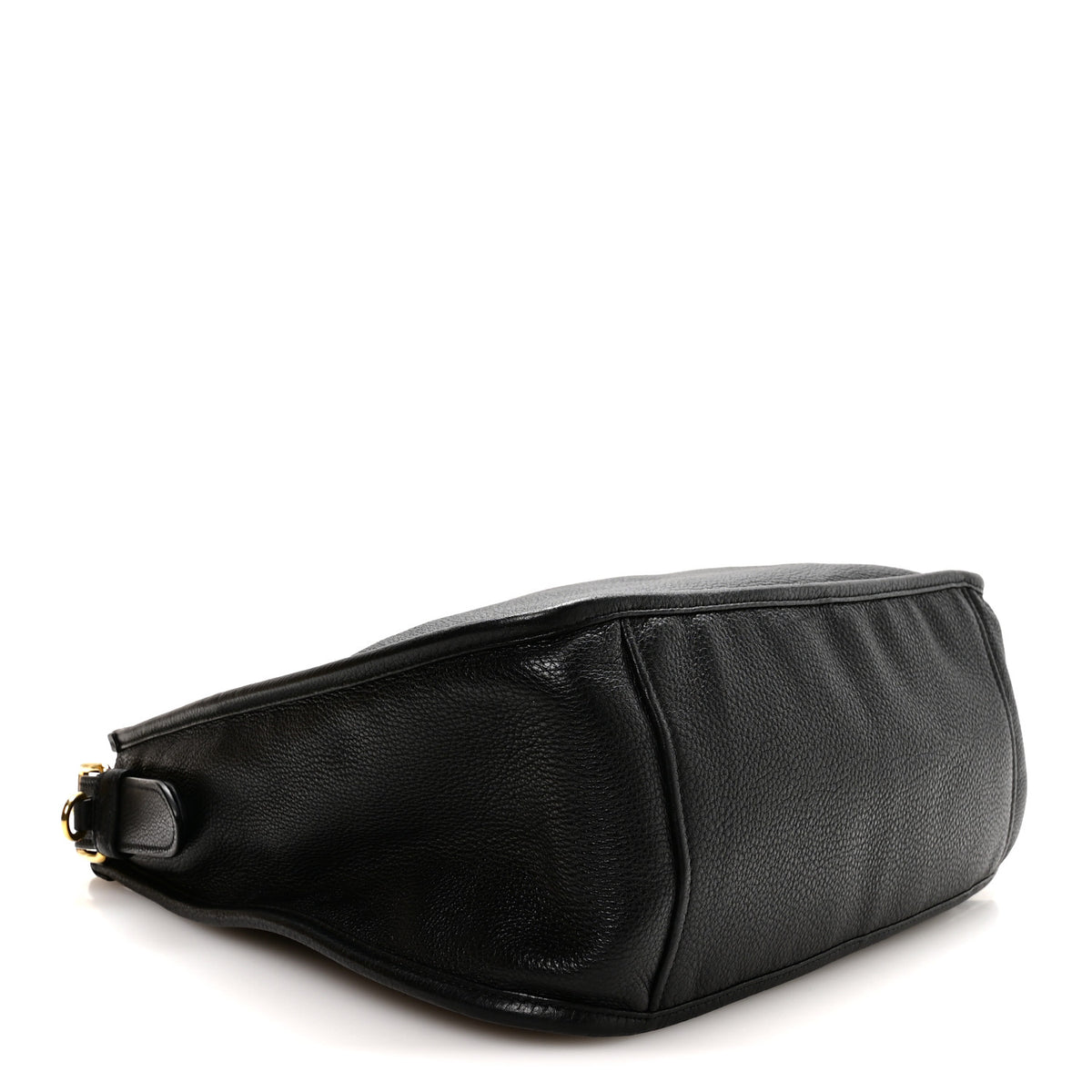 Prada Vitello Daino Hobo Messenger Bag Black 4 of 10