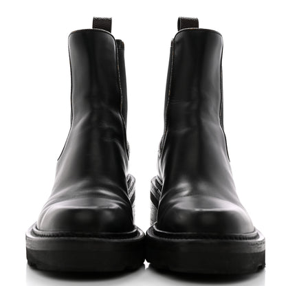 Louis Vuitton Calfskin Monogram Beaubourg Ankle Boots 37 Black 2 of 12