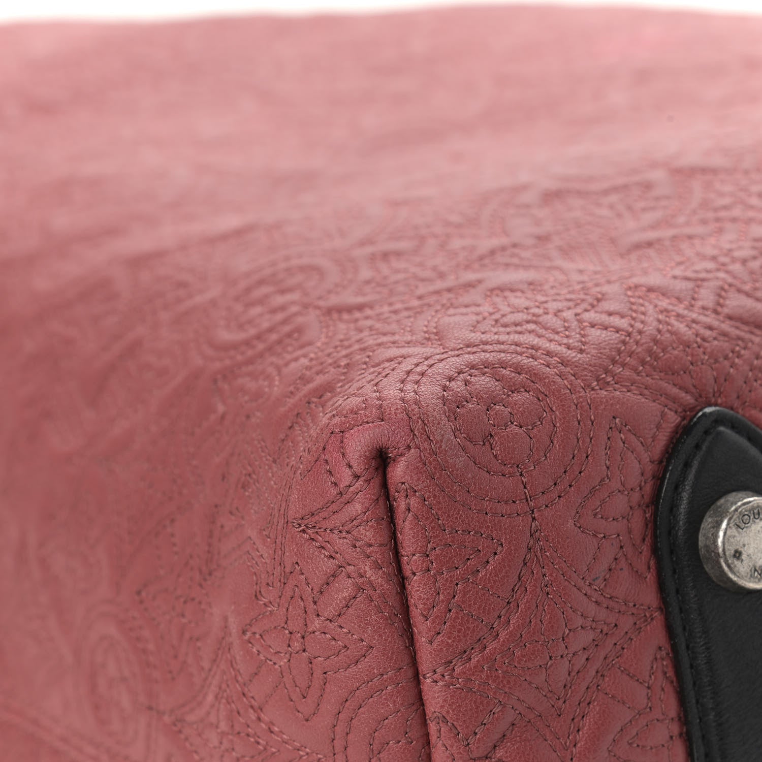 Louis Vuitton Monogram Lambskin Antheia Hobo PM Framboise 8 of 13