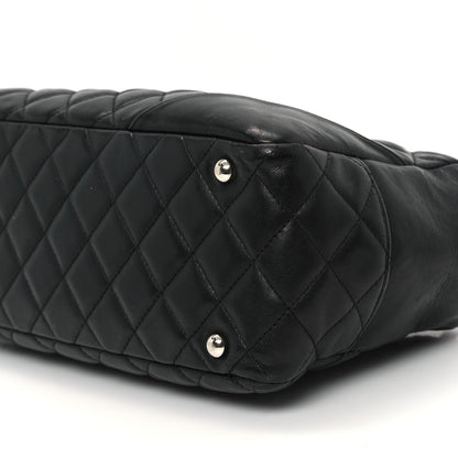 Chanel Calfskin Quilted Large Cambon Bowler Black 10 of 12