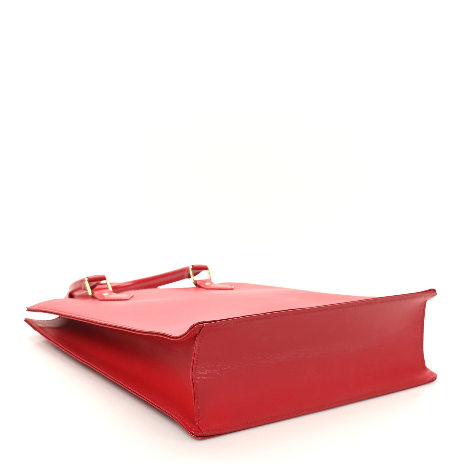 Louis Vuitton Epi Sac Plat PM Castillan Red 4 of 10