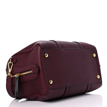 Burberry Derby Calfskin Medium Alchester Bowling Bag Mahogany Red 4 of 15