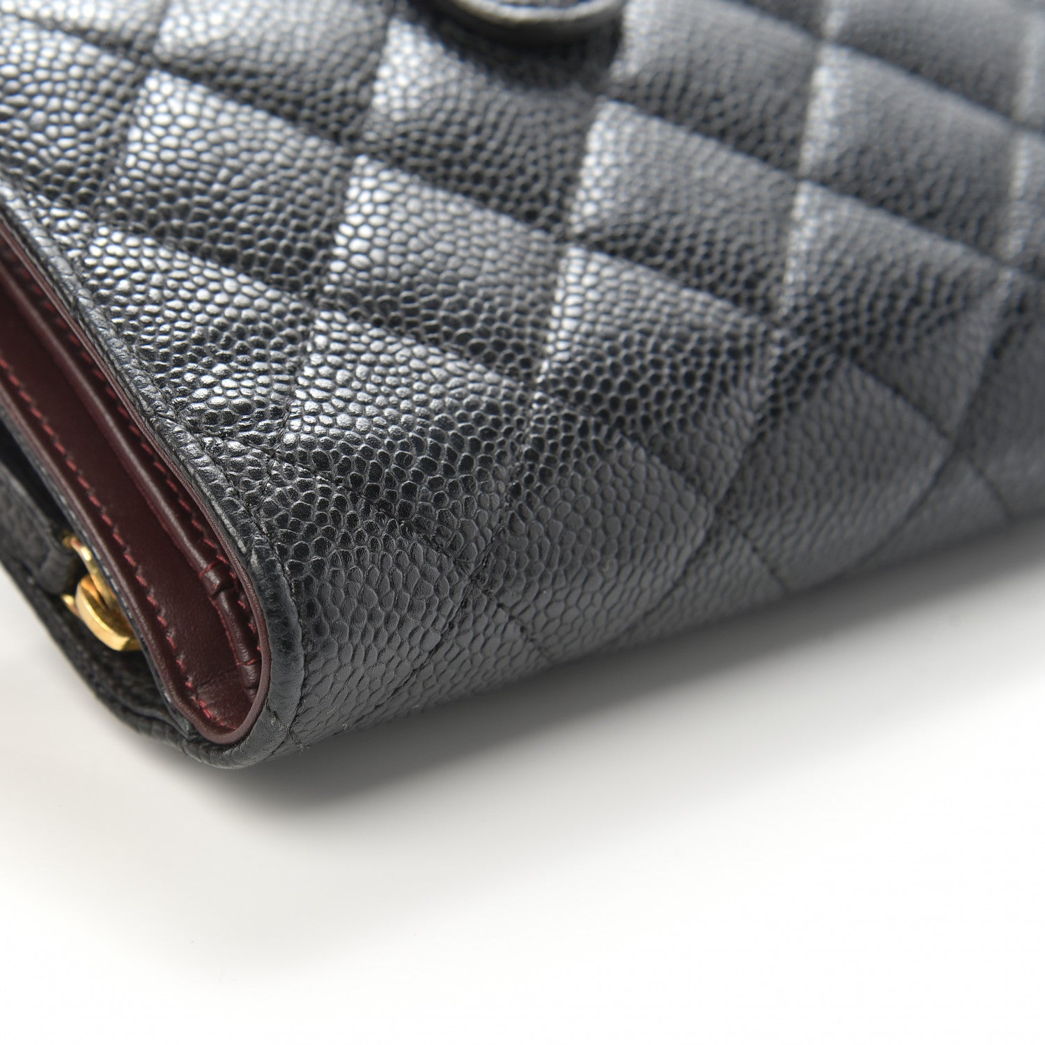 Chanel Caviar Quilted CC French Wallet Black 9 of 14