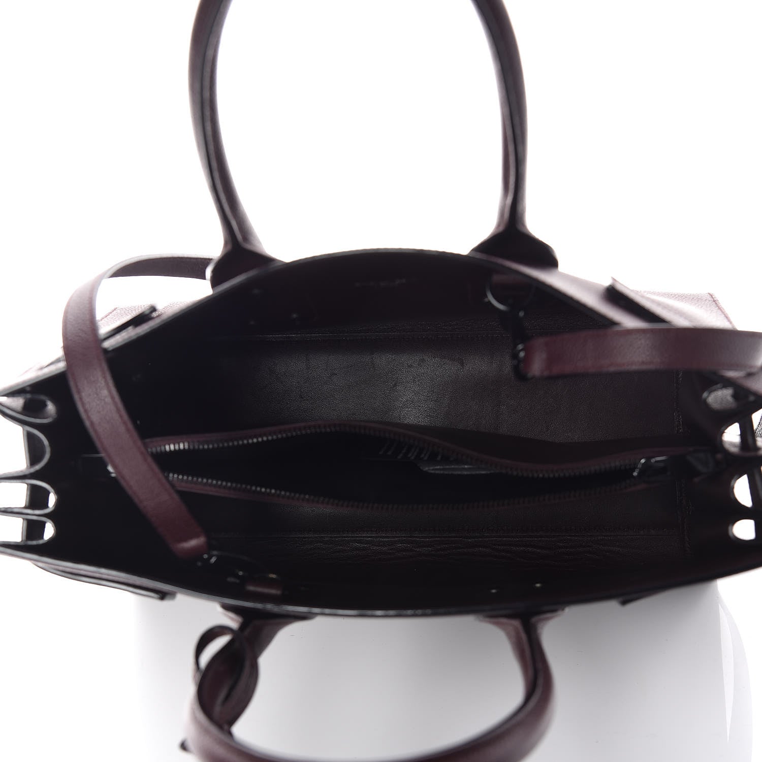 Saint Laurent Grained Calfskin Small Classic Sac De Jour Amaranto 7 of 11