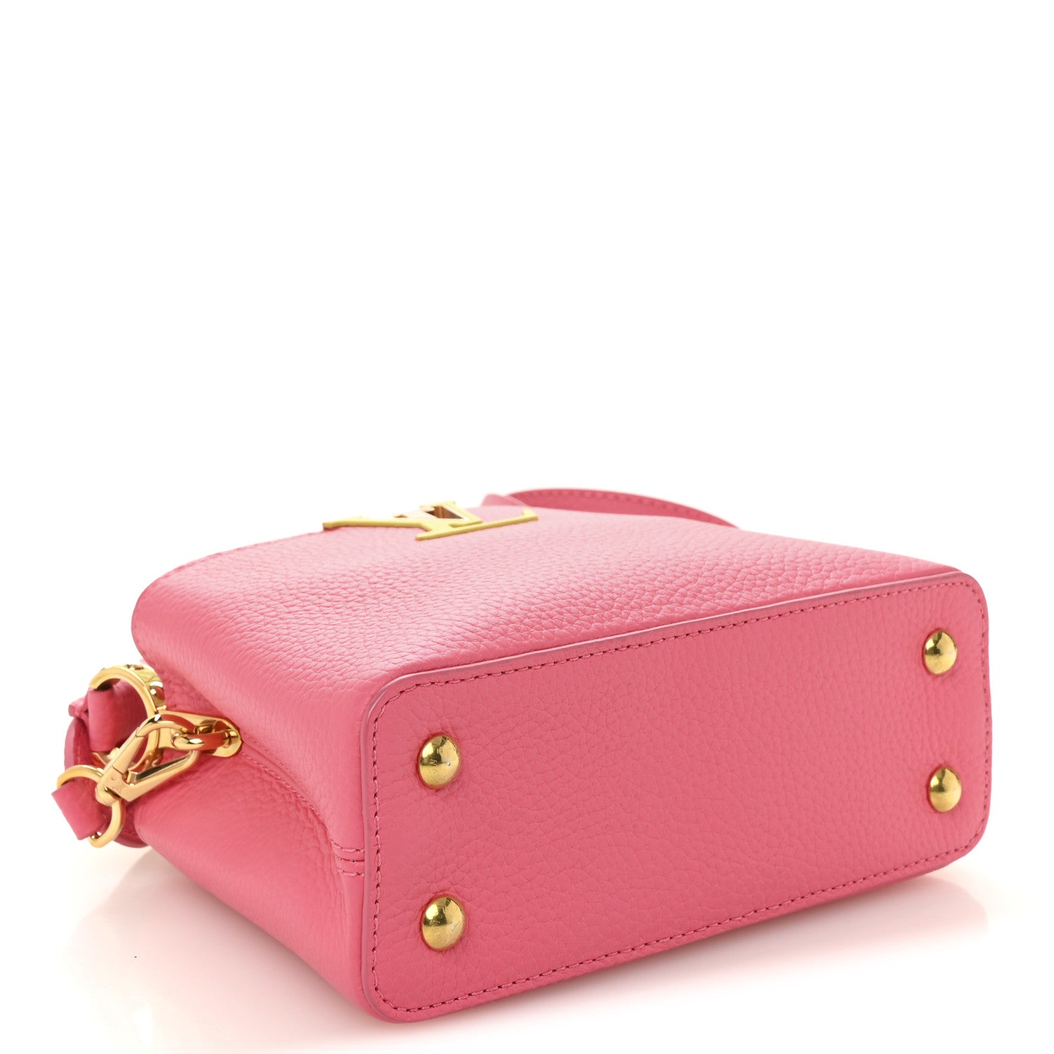 Louis Vuitton Taurillon Capucines Mini Dragon Fruit Pink Cedrat 4 of 9