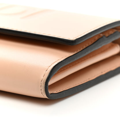 Fendi Vitello King Tamponato Logo Embossed Continental Wallet Poudre 11 of 11