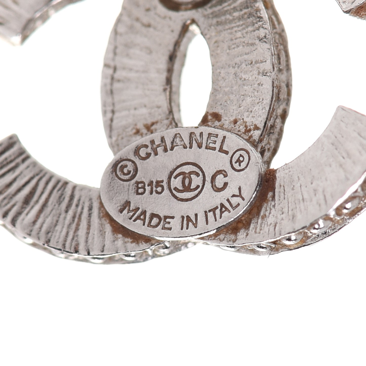 Crystal Timeless CC Earrings Silver