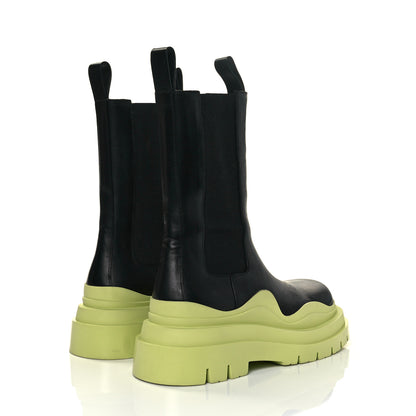 Bottega Veneta Calfskin The Tire Chelsea Boots 39 Black Seagrass 4 of 7