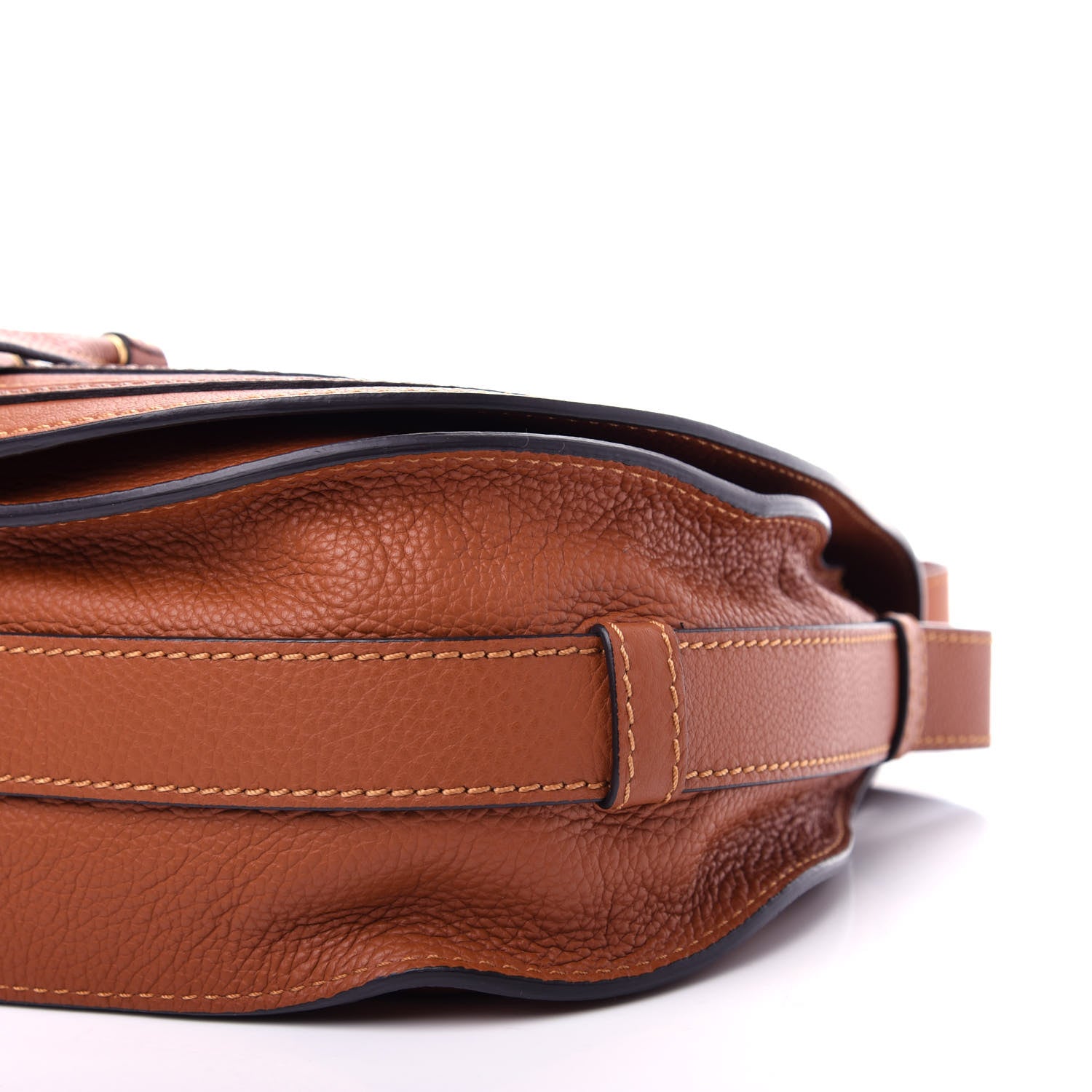 Chloe Calfskin Medium Marcie Round Crossbody Bag Tan 9 of 10
