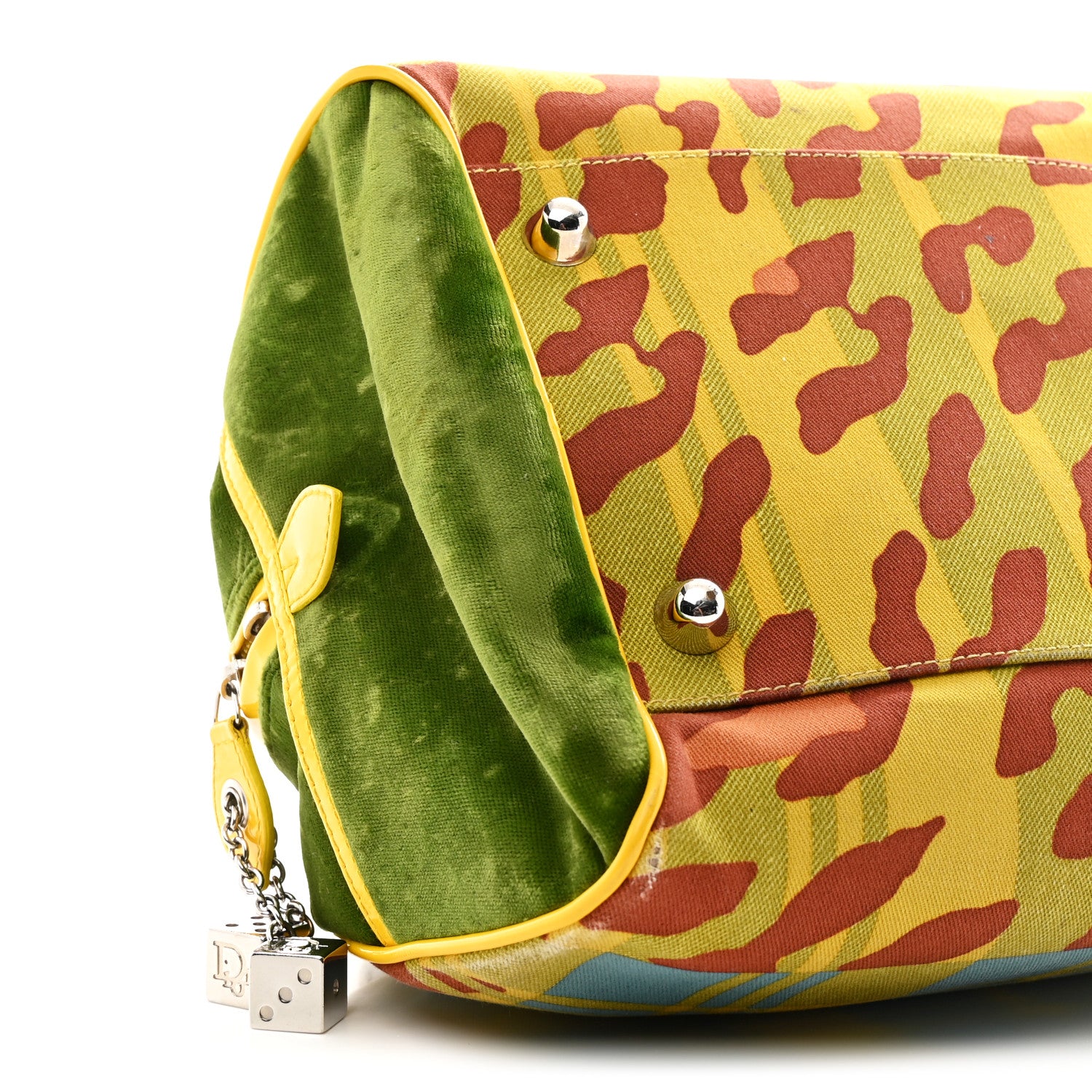Christian Dior Leopard Canvas Gambler Dice Bowler Multicolor 9 of 10