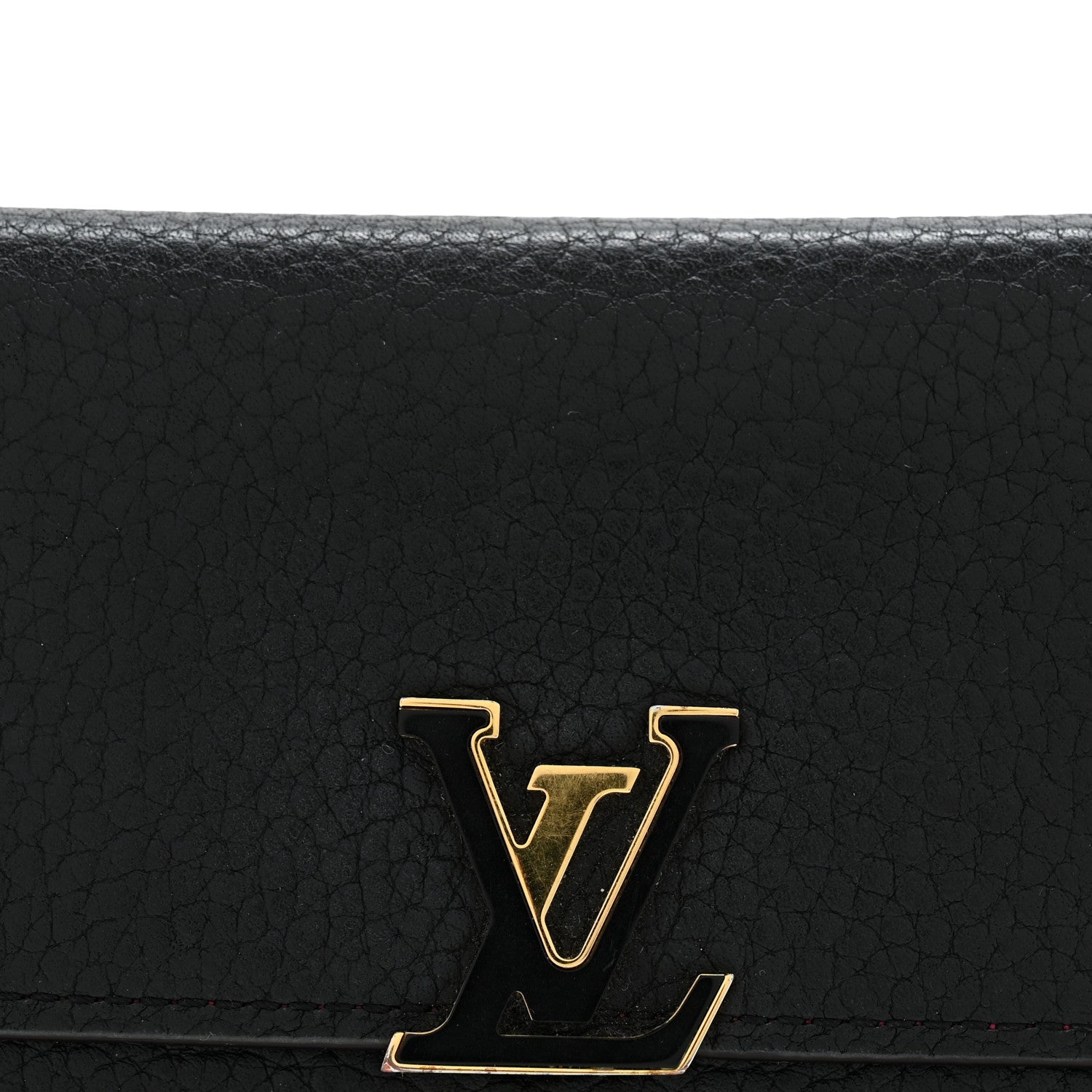 Louis Vuitton Taurillon Capucines Compact Wallet Black 10 of 10