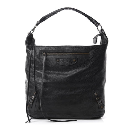 Balenciaga Agneau Classic Hardware Day Hobo Black 1 of 10