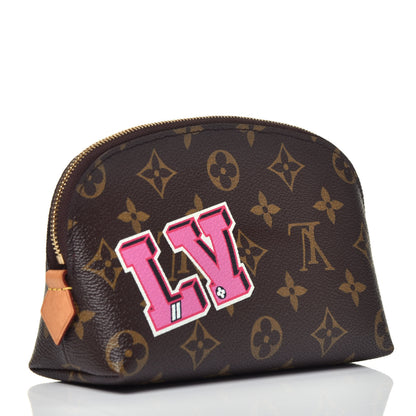 Louis Vuitton Monogram Patches Cosmetic Pouch PM 3 of 7