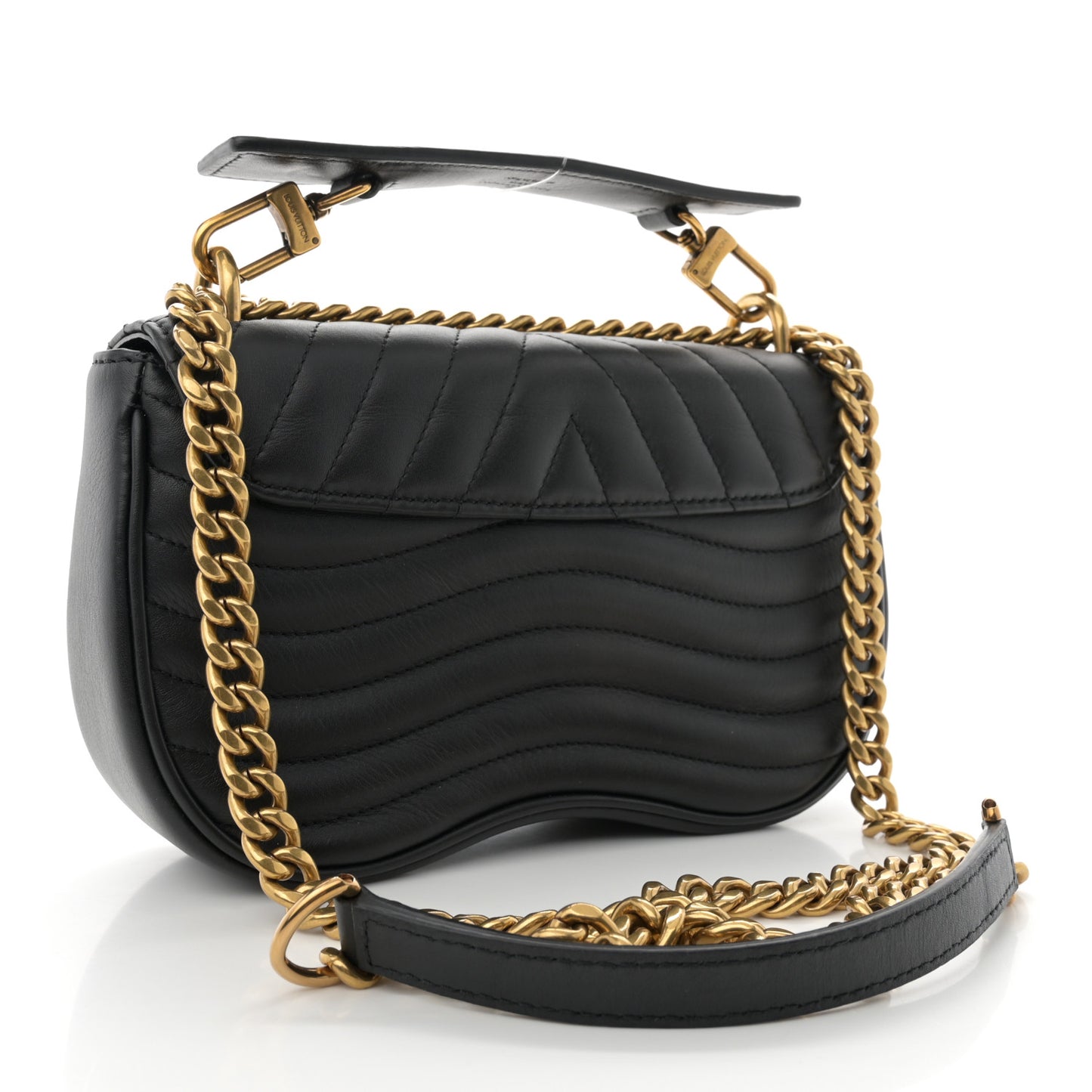 Calfskin New Wave Chain PM Black